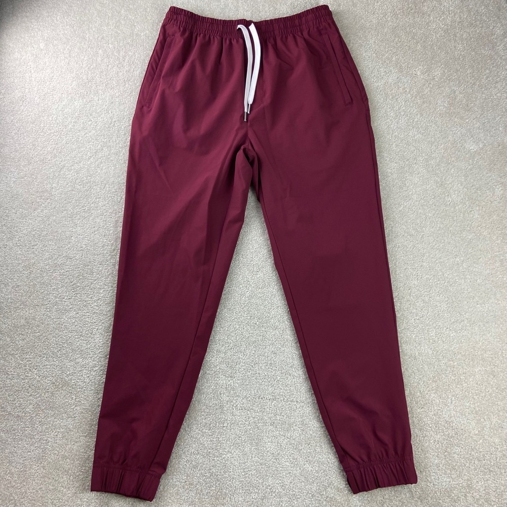 Cove Joggers Mens XL Burgundy Recycled‎ Polyester Spandex Activewear Pants